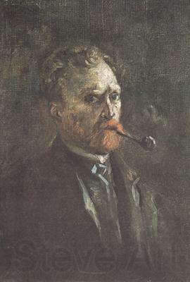 Vincent Van Gogh Self-Portrait with Pipe (nn04) France oil painting art